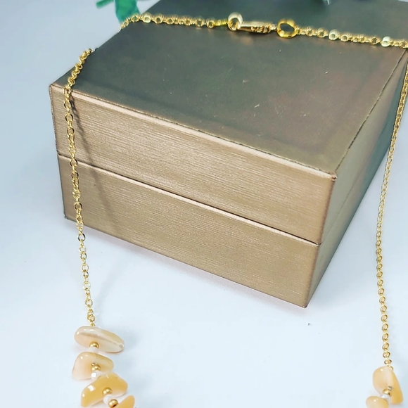 Mother of pearl, Agate necklace - Picture 4 of 4